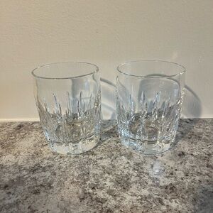 Lenox Firelight Clear Double Old Fashioned Glasses Set of 2